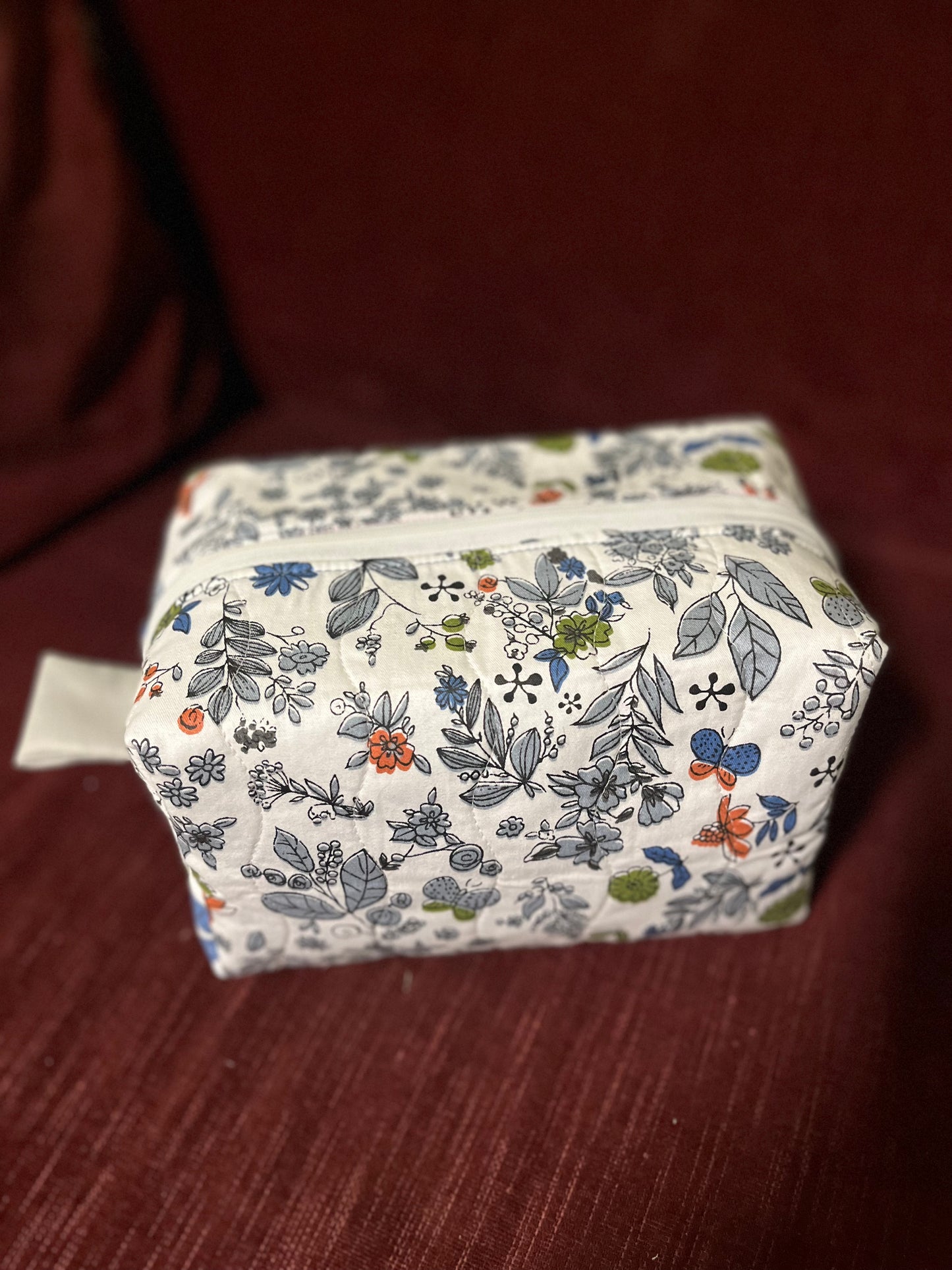 White sketches box Pouch