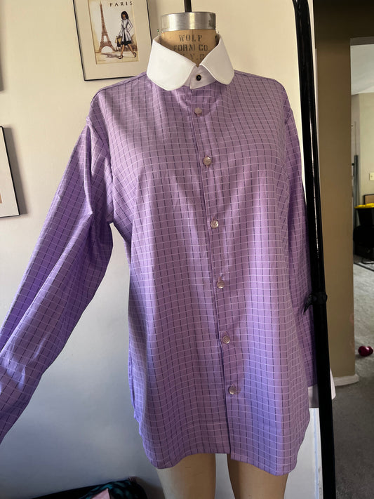 Purple button up