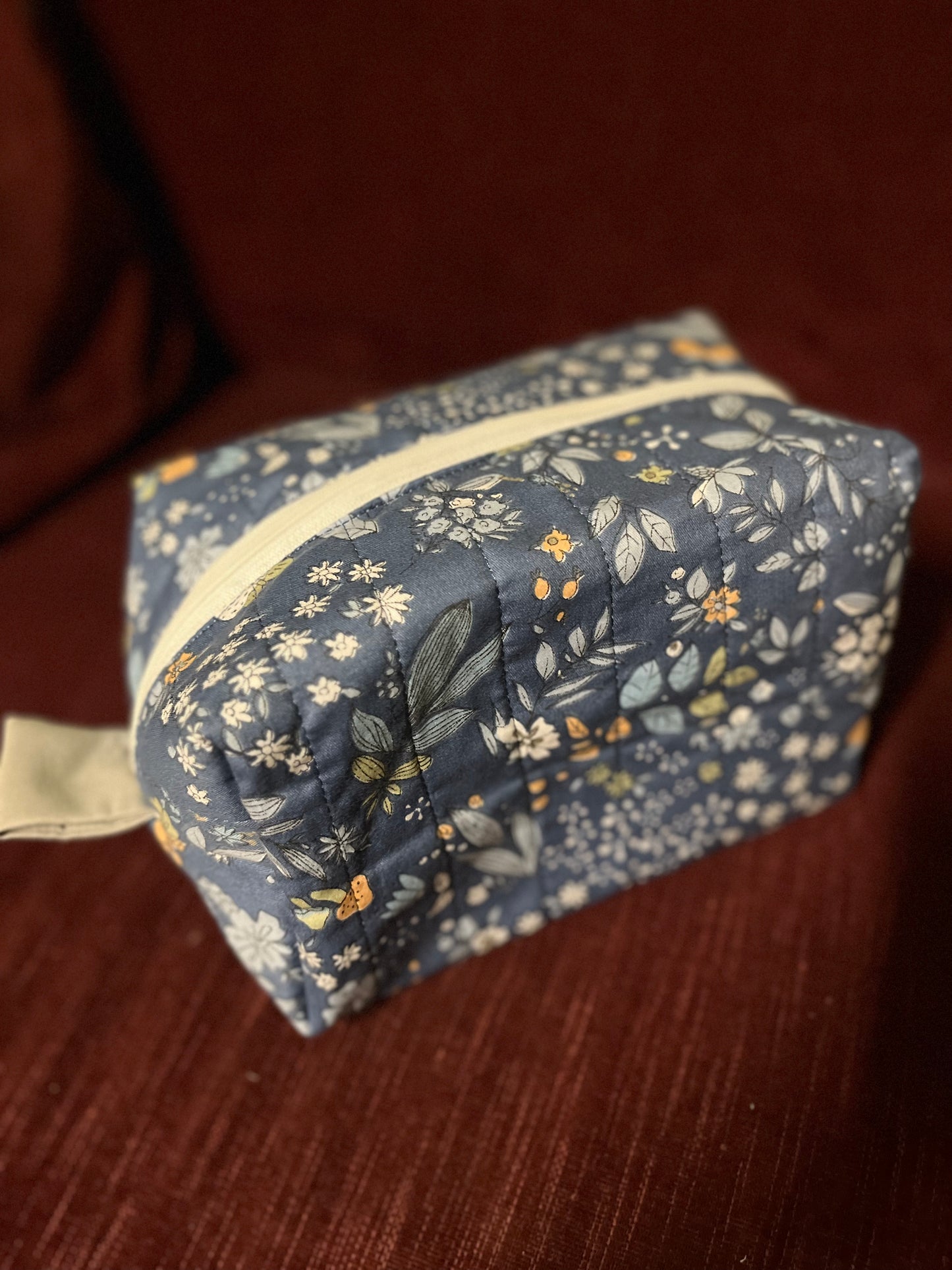 Blue sketch Box Pouch